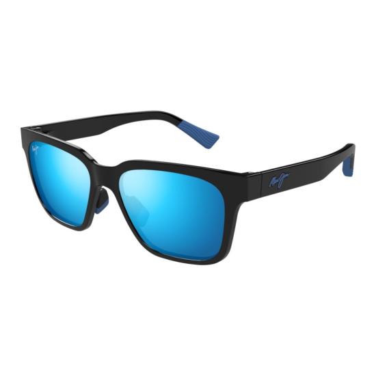  마우이짐 선글라스 푸니카이 슬림한 직사각형  (반사 블루 렌즈) - MAUI JIM