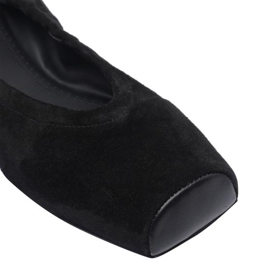 25FW 알라이아 플랫 슈즈 AA3A070CK324 999 Black - ALAIA