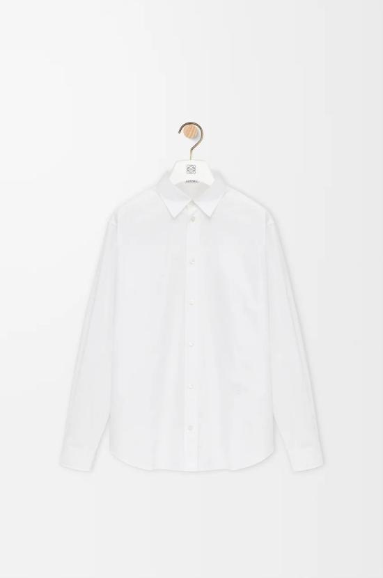 26SS 로에베 긴팔 셔츠 H526Y05XAT 2100 WHITE DOM