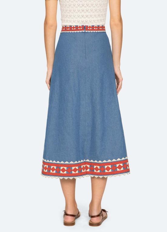  씨뉴욕 롱 스커트 씨 니 스티나 스커트 멀티 - SEA NY