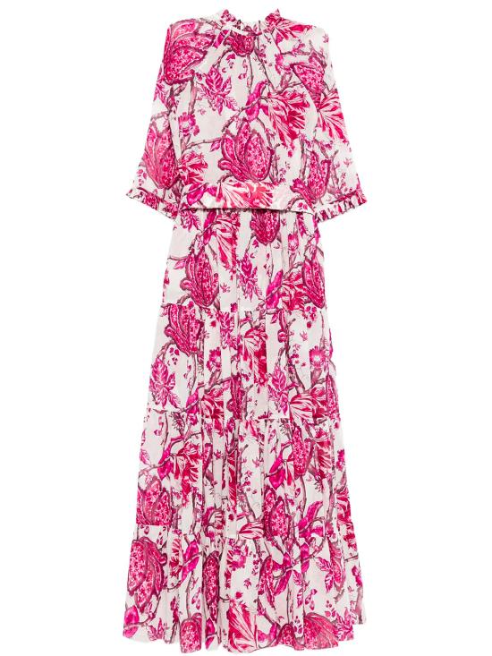 26SS 사만다 성 롱 원피스 EVAMAXIDRESS WHITE MULTICOLOUR - SAMANTHA SUNG