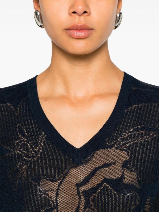 26SS 드리스 반 노튼 스웨터 0112363733 509 BLUE - DRIES VAN NOTEN