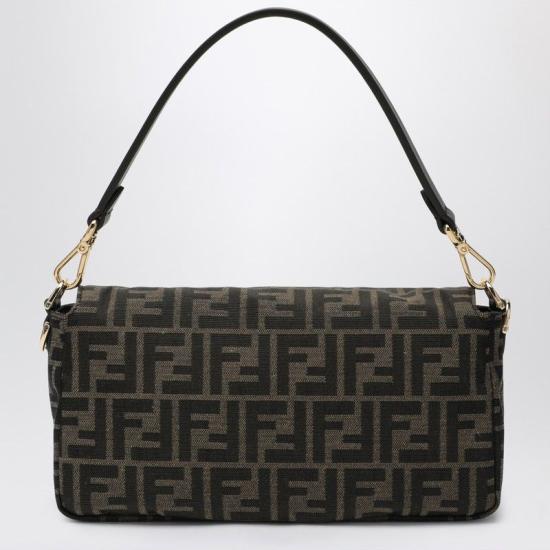 26SS 펜디 FF 자카드 패브릭 바게트 백 8BR600AFPM F1GL7 BROWN - FENDI