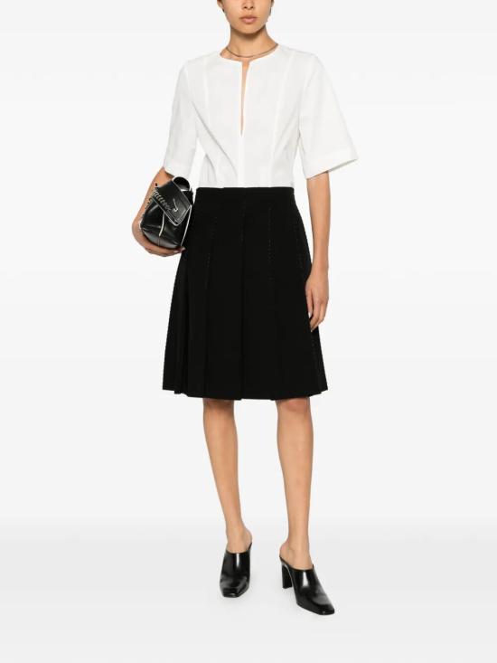 26SS 토템 미디 스커트 262WRB0402FB0490 001 BLACK - TOTEME