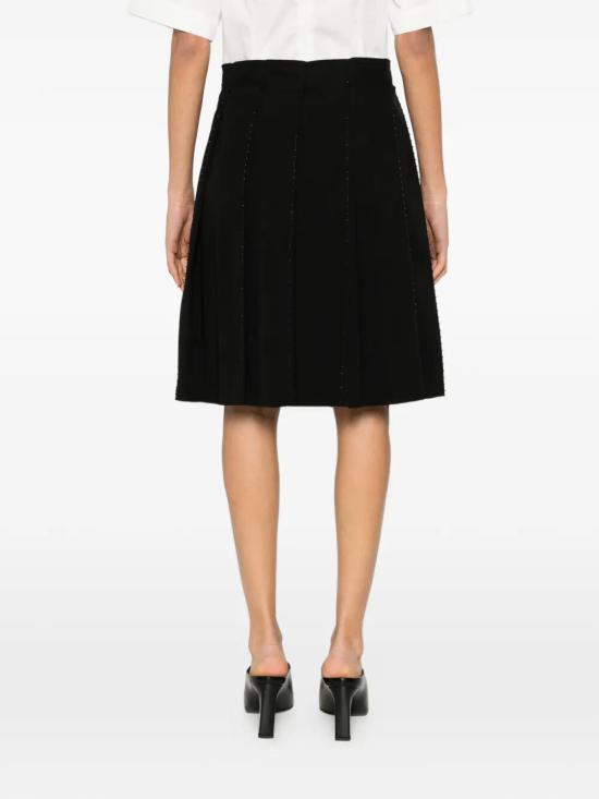 26SS 토템 미디 스커트 262WRB0402FB0490 001 BLACK - TOTEME