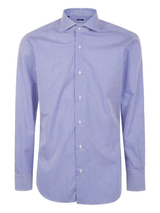 25FW 발바 긴팔 셔츠 I1U13P0150085U BLUE - BARBA