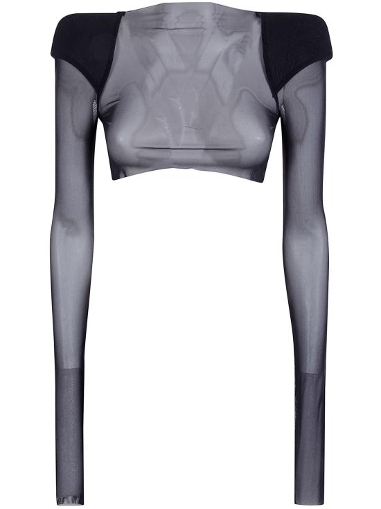 26SS 릭 오웬스 긴팔 티셔츠 RO01F6270TUS 09 BLACK - RICK OWENS