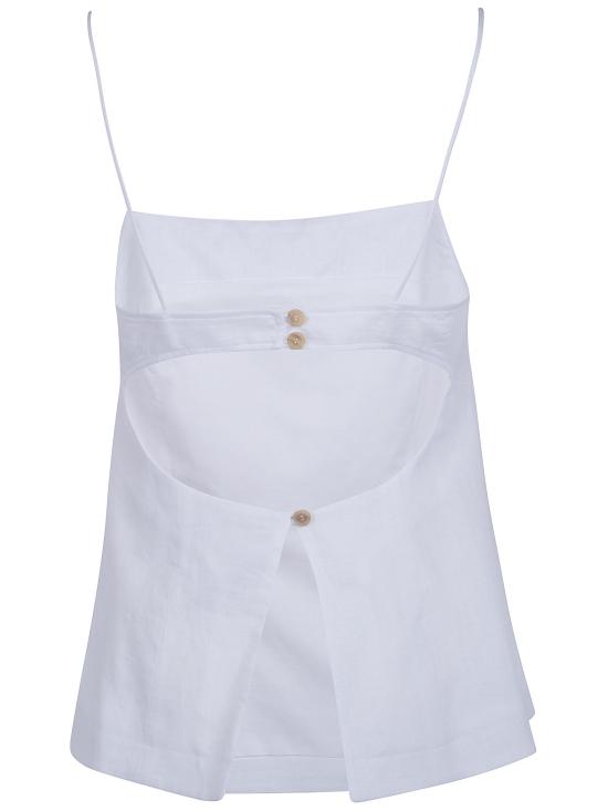 26SS 세미쿠튀르 민소매 티셔츠 S6SN04 A03 WHITE - SEMI-COUTURE