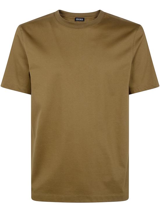 26SS 에르메네질도제냐 반팔 티셔츠 UH335A3H771 V04 BROWN