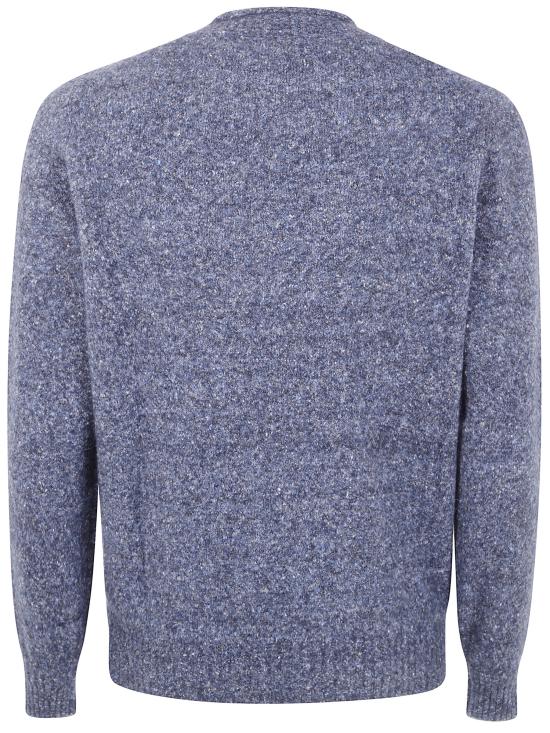 25FW 브루넬로 쿠치넬리 스페클 이펙트 스웨터 MOH709210 CLW60 BLUE - BRUNELLO CUCINELLI