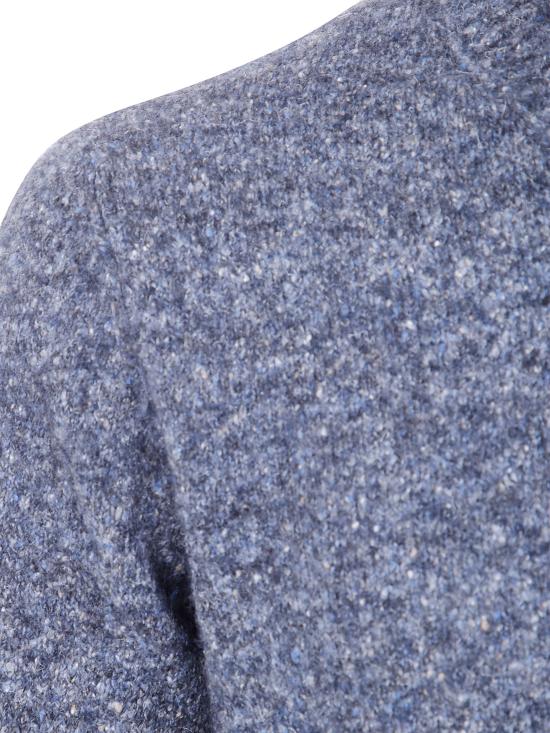 25FW 브루넬로 쿠치넬리 스페클 이펙트 스웨터 MOH709210 CLW60 BLUE - BRUNELLO CUCINELLI