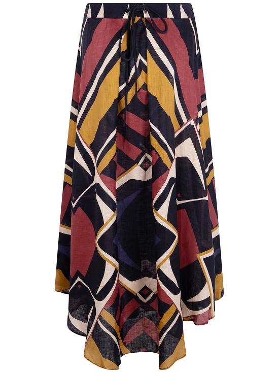 26SS VOLANTIS 롱 스커트 SAFISKIRTLP167 UNIC MULTICOLOUR - OTHER BRANDS