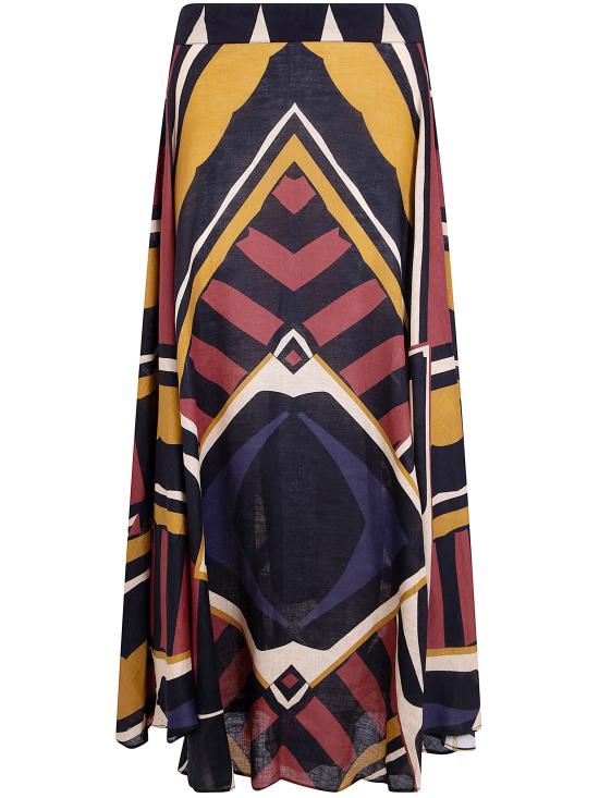 26SS VOLANTIS 롱 스커트 SAFISKIRTLP167 UNIC MULTICOLOUR