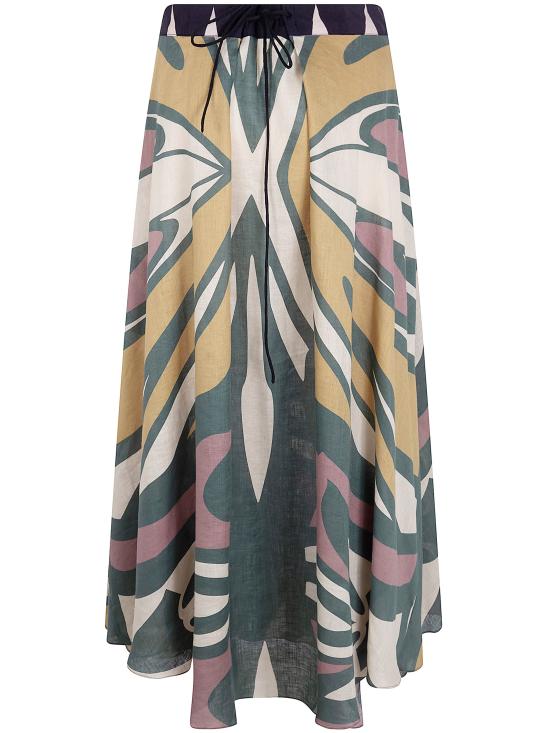 26SS VOLANTIS 롱 스커트 SAFISKIRTLP216 UNIC MULTICOLOUR - OTHER BRANDS