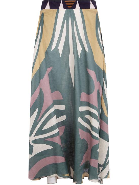 26SS VOLANTIS 롱 스커트 SAFISKIRTLP216 UNIC MULTICOLOUR