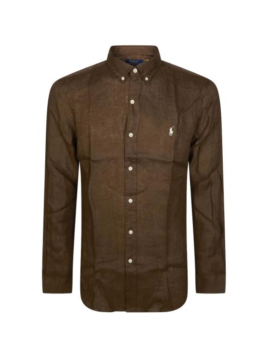 26SS 폴로 랄프로렌 긴팔 셔츠 710968915500 CHESTNUT BROWN