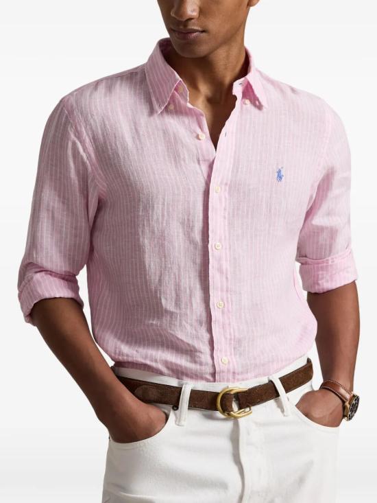 26SS 폴로 랄프로렌 긴팔 셔츠 710B15594008 PINK PINK PURPLE - POLO RALPH LAUREN