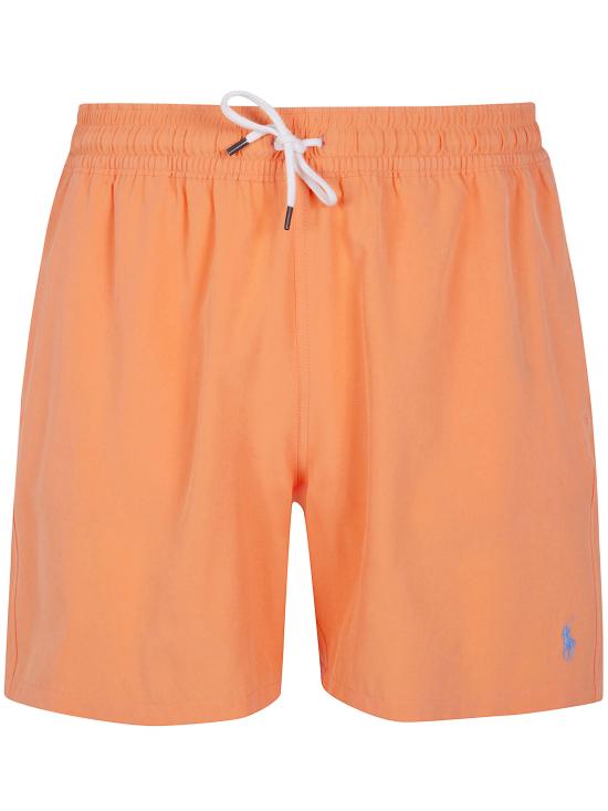 26SS 폴로 랄프로렌 포니 자수 스윔 쇼츠 710957782507 POMPANO YELLOW ORANGE - POLO RALPH LAUREN