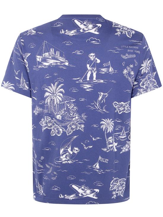 26SS 폴로 랄프로렌 반팔 티셔츠 710B16619001 HRBR BLUE - POLO RALPH LAUREN