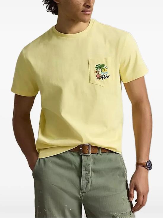 26SS 폴로 랄프로렌 반팔 티셔츠 710B14586002 RESORT YELLOW ORANGE