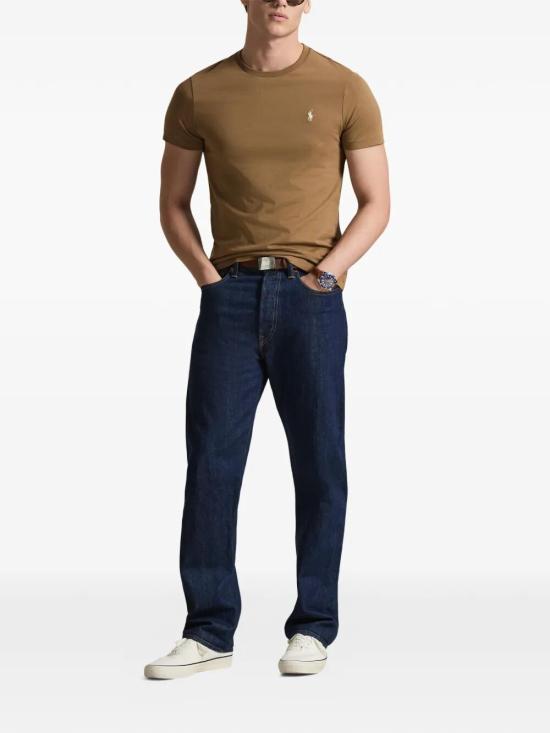 26SS 폴로 랄프로렌 포니로고 자수 반팔 티셔츠 710671438536 ROYAL BROWN - POLO RALPH LAUREN