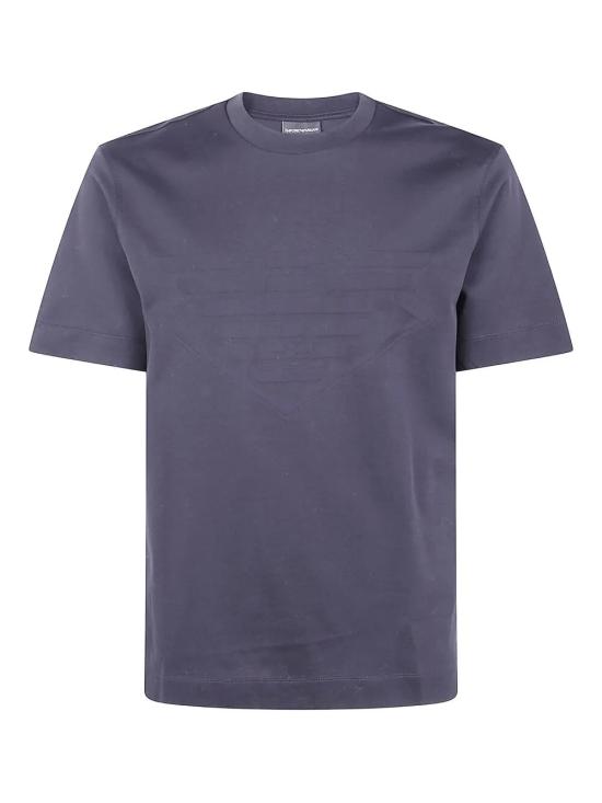 25FW 엠포리오 아르마니 반팔 티셔츠 EM002968AF10762 FB282 BLUE - EMPORIO ARMANI