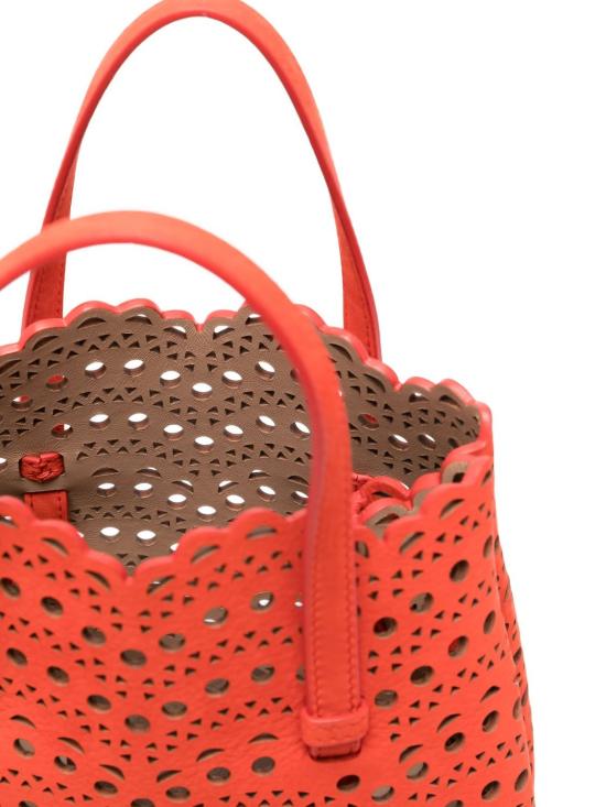 26SS 알라이아 토트백 AA1S06720CA322 A50 ORANGE BRULE - ALAIA
