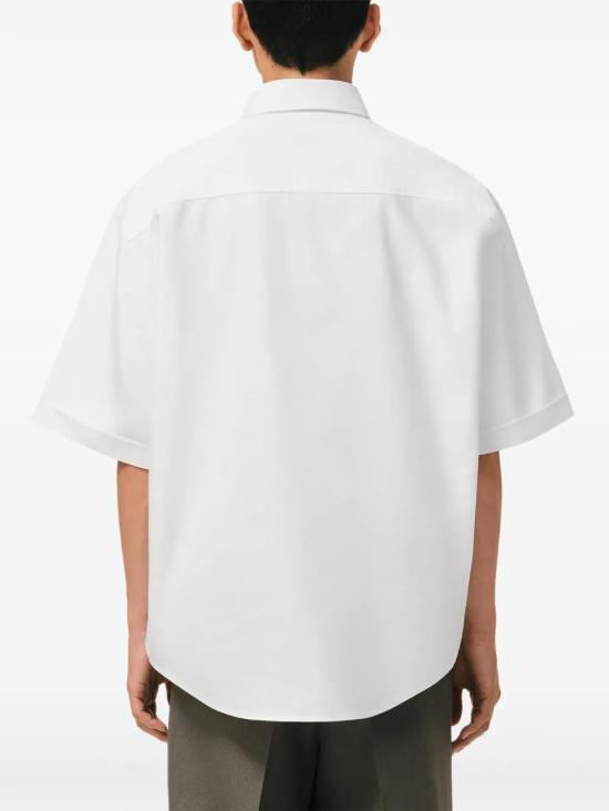 26SS 아미 코튼 박시 자수 아미 드 하트 HSH823CO0031 168 WHITE - AMI