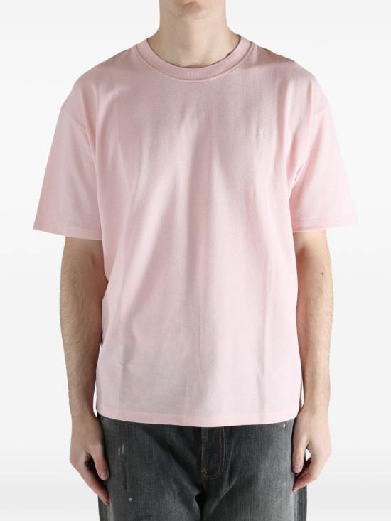 26SS 생로랑 반팔 티셔츠 832941Y37HC5631 Pale pink - SAINT LAURENT