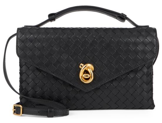 26SS 보테가베네타 노트 락 크로스바디백 817191V08Z01019 black - BOTTEGA VENETA