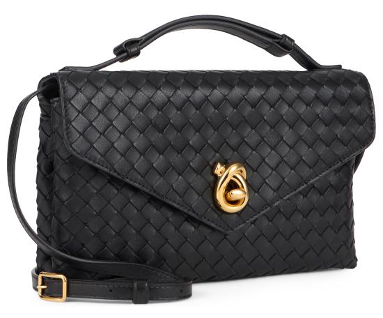 26SS 보테가베네타 노트 락 크로스바디백 817191V08Z01019 black - BOTTEGA VENETA