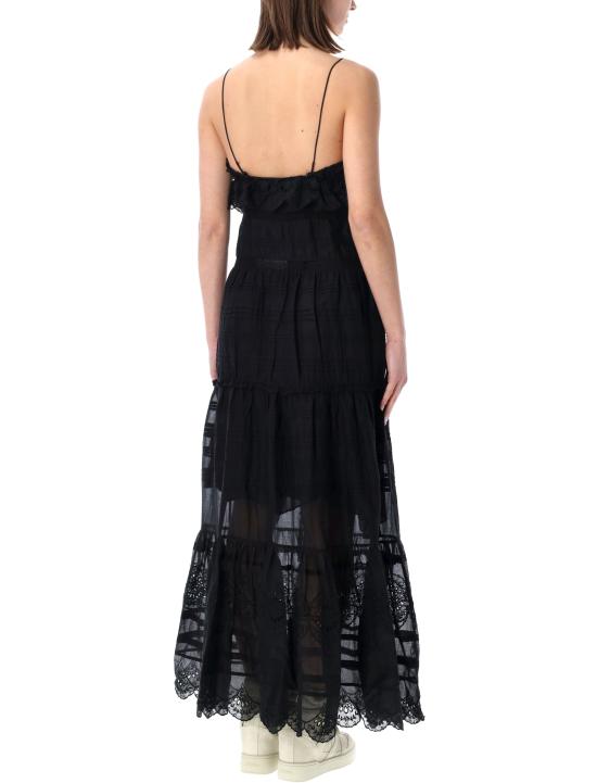 26SS 이자벨마랑에뚜왈 롱 원피스 RO0951FAD1J05E 01BK BLACK - ISABEL MARANT ETOILE