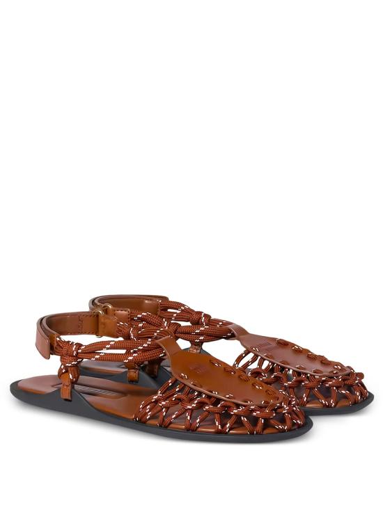 26SS 미우미우 샌들 5X615EF0053ZML F0L18 BROWN - MIU MIU
