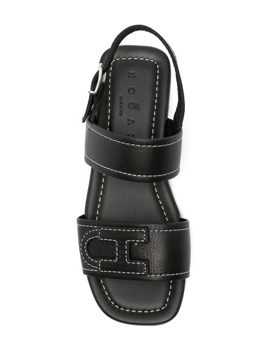 26SS 호간 샌들 HXW6850GC30KXT B999 BLACK - HOGAN