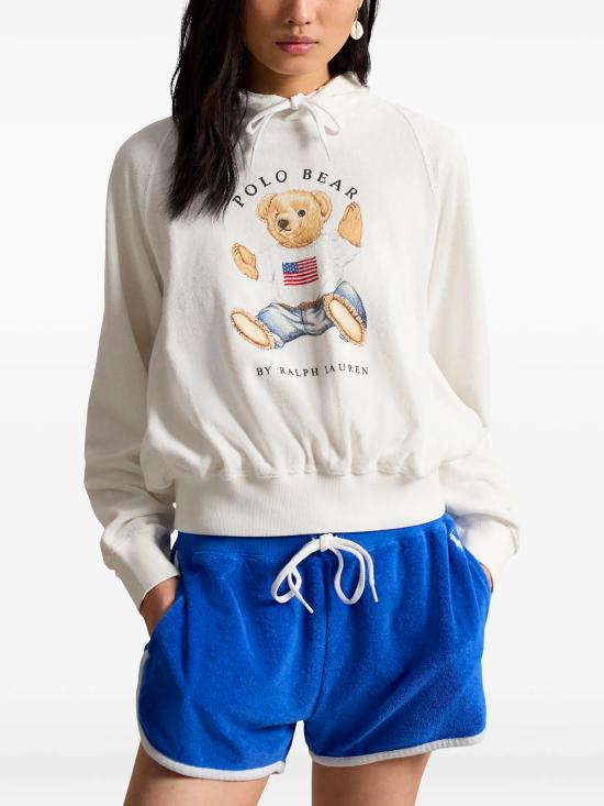 26SS 폴로 랄프로렌 후드 티셔츠 211A12745 001 WHITE - POLO RALPH LAUREN