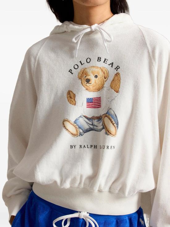 26SS 폴로 랄프로렌 후드 티셔츠 211A12745 001 WHITE - POLO RALPH LAUREN