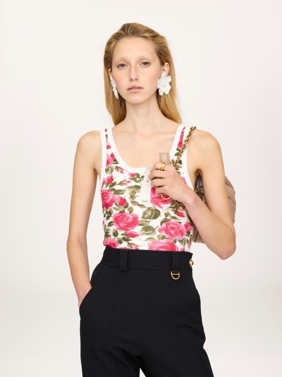 26SS 끌로에 민소매 티셔츠 CH26UJH58909 91Y MULTICOLOUR - CHLOE