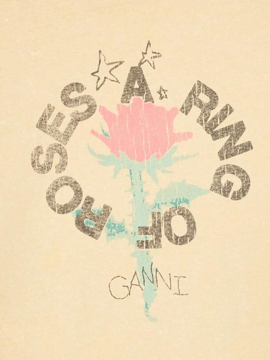 26SS 가니 반팔 티셔츠 A1050152 883 - GANNI