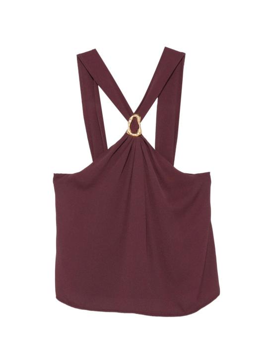 26SS 포르테포르테 민소매 티셔츠 14885 F49M2 RUBY