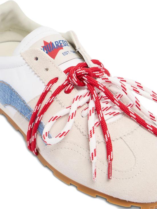 26SS 디스퀘어드2 스니커즈 SNM048623808840 M2887 BIANCO DENIM ROSSO - DSQUARED2
