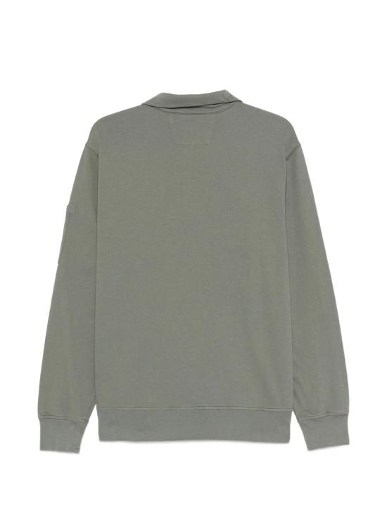 26SS 씨피 컴퍼니 라이트 플리스 하프 집 렌즈 스웨트셔츠 20CMSS022A002246G 921 GUNMETAL - C.P. COMPANY