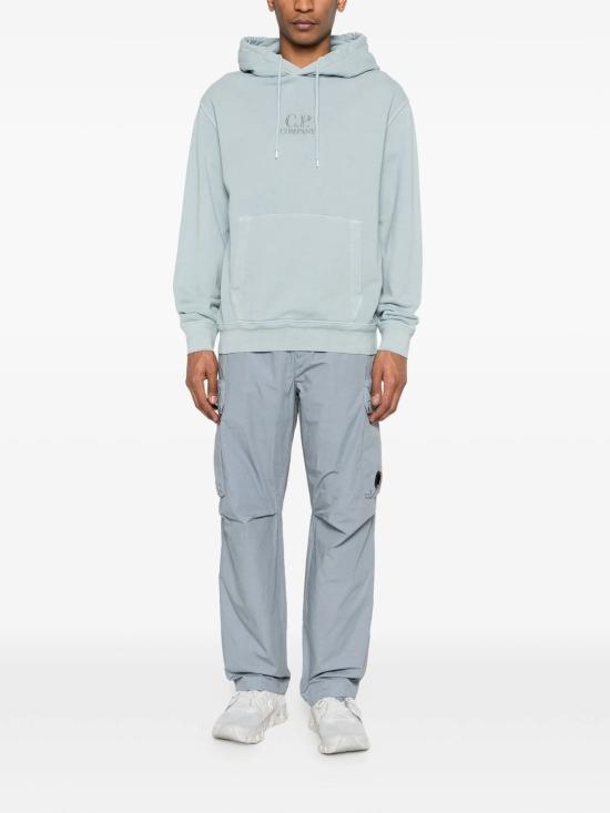 26SS 씨피 컴퍼니 후드 티셔츠 20CMSS037B110044R 809 SILVER BLUE - C.P. COMPANY