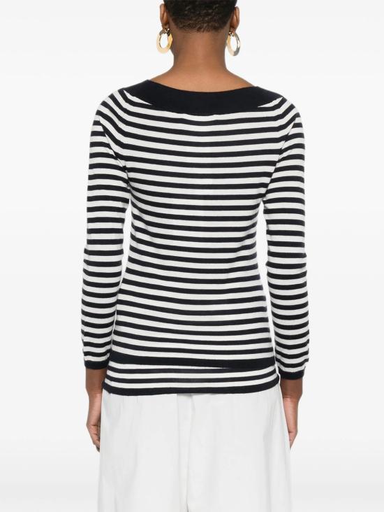 26SS 막스마라 스웨터 2611381011650 013 MARFIL RALLADO AZUL - MAX MARA
