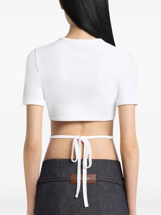 26SS 쿠레쥬 반팔 티셔츠 226JTS256JS0203 0001 HERITAGE WHITE - COURREGES