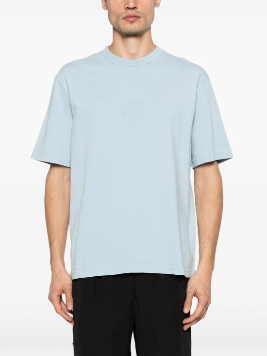 26SS 스톤 아일랜드 오가닉 코튼 저지 레귤러핏 티셔츠 L1S152100001S0E14 V004A POWDER BLUE - STONE ISLAND