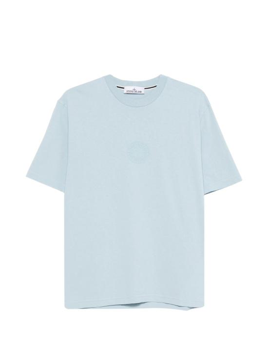 26SS 스톤 아일랜드 오가닉 코튼 저지 레귤러핏 티셔츠 L1S152100001S0E14 V004A POWDER BLUE