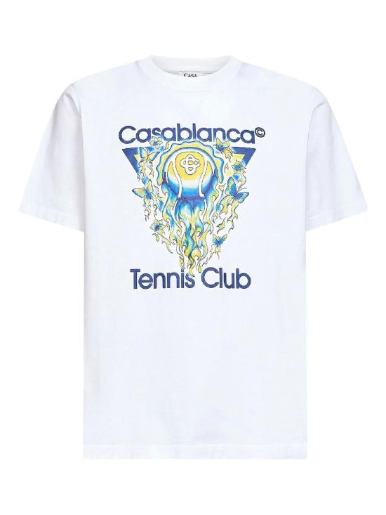 26SS 카사블랑카 반팔 티셔츠 MSP26JTS001 TENNIS CLUB ICON