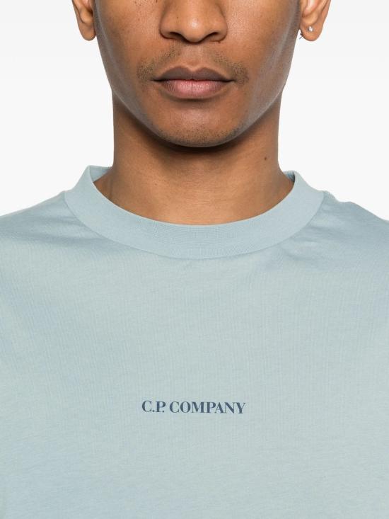 26SS 씨피 컴퍼니 반팔 티셔츠 20CMTS087A005100W 809 SILVER BLUE - C.P. COMPANY