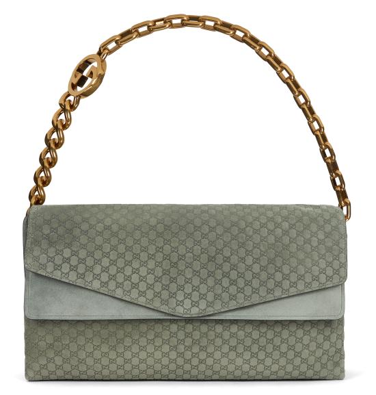 26SS 구찌 체인 라지 숄더백 857362AAF0P3403 Light Blue - GUCCI