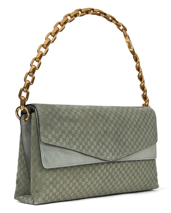 26SS 구찌 체인 라지 숄더백 857362AAF0P3403 Light Blue - GUCCI